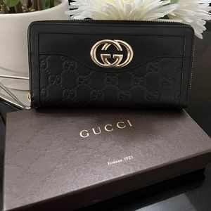 Gucci zipround sima wallet